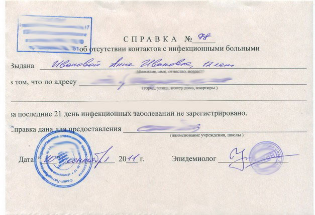Получить справку об эпидокружении в Нижнем Новгороде недорого